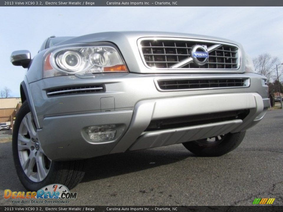 2013 Volvo XC90 3.2 Electric Silver Metallic / Beige Photo #2