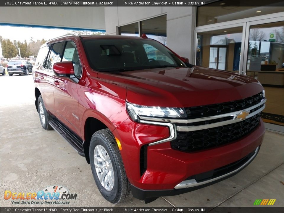 2021 Chevrolet Tahoe LS 4WD Cherry Red Tintcoat / Jet Black Photo #2