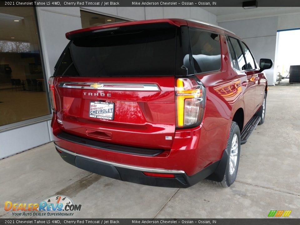 2021 Chevrolet Tahoe LS 4WD Cherry Red Tintcoat / Jet Black Photo #4