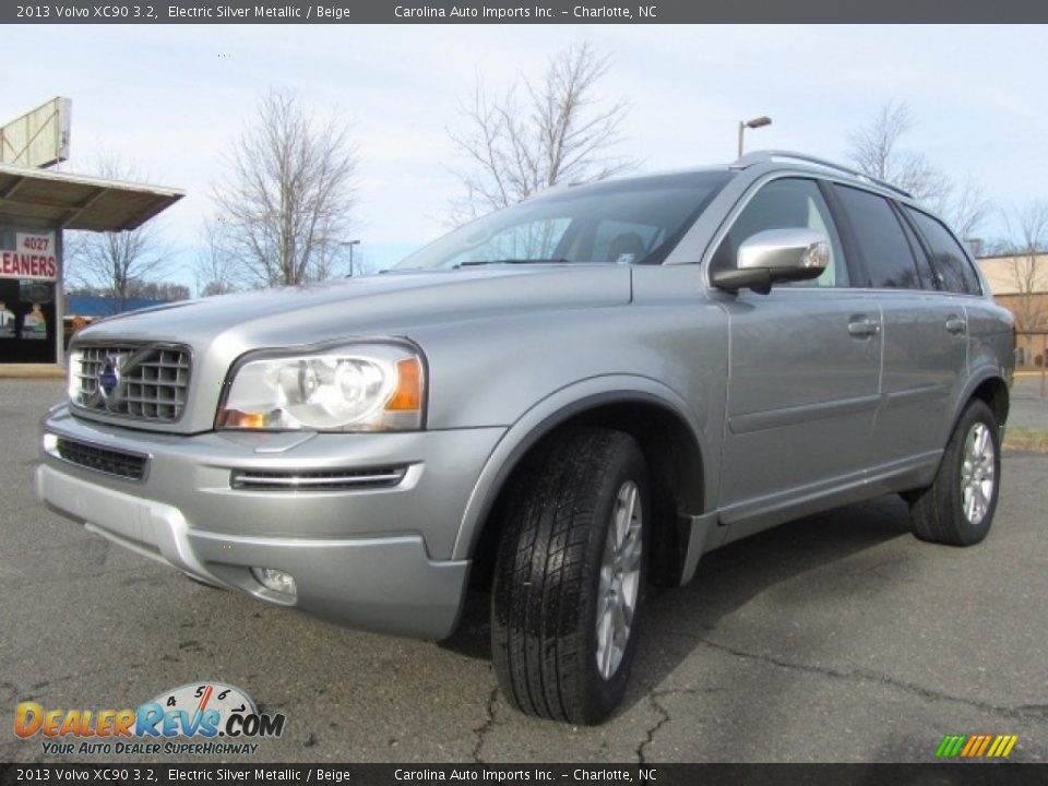 2013 Volvo XC90 3.2 Electric Silver Metallic / Beige Photo #6