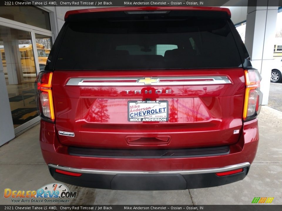 2021 Chevrolet Tahoe LS 4WD Cherry Red Tintcoat / Jet Black Photo #5