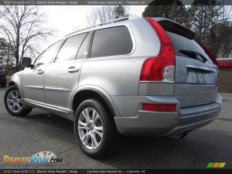 2013 Volvo XC90 3.2 Electric Silver Metallic / Beige Photo #8