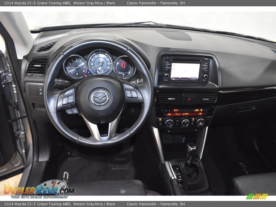 2014 Mazda CX-5 Grand Touring AWD Meteor Gray Mica / Black Photo #13