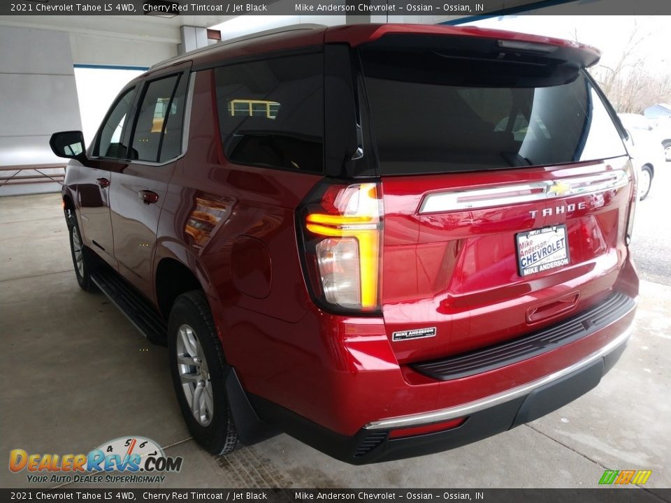 2021 Chevrolet Tahoe LS 4WD Cherry Red Tintcoat / Jet Black Photo #7