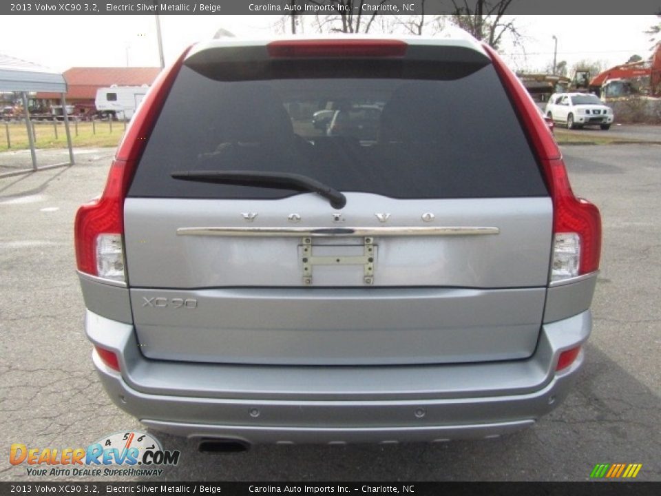 2013 Volvo XC90 3.2 Electric Silver Metallic / Beige Photo #9