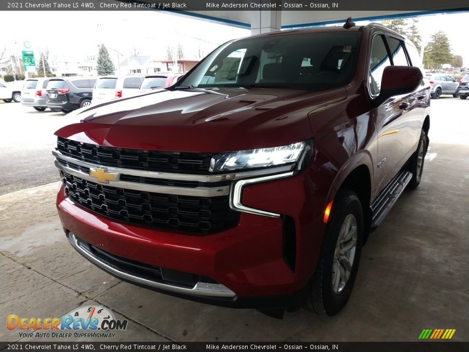 2021 Chevrolet Tahoe LS 4WD Cherry Red Tintcoat / Jet Black Photo #8