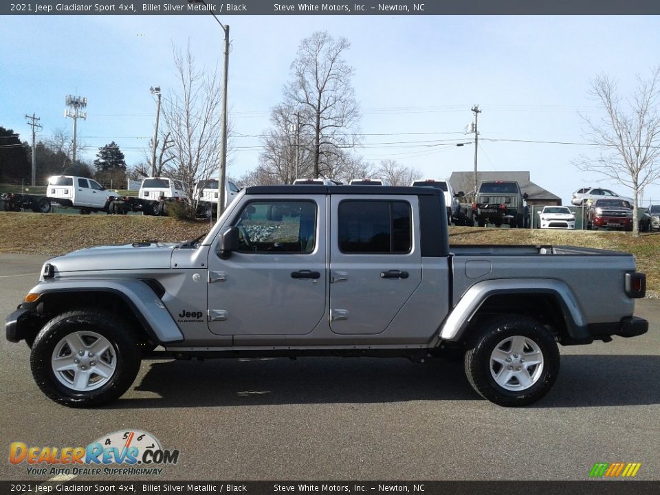 2021 Jeep Gladiator Sport 4x4 Billet Silver Metallic / Black Photo #1