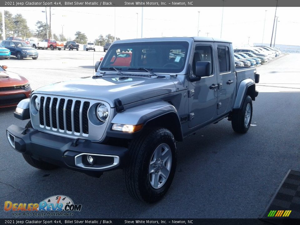 2021 Jeep Gladiator Sport 4x4 Billet Silver Metallic / Black Photo #2