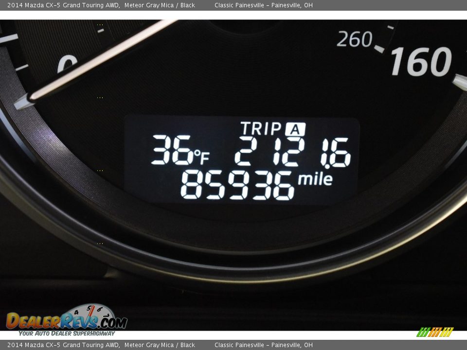 2014 Mazda CX-5 Grand Touring AWD Meteor Gray Mica / Black Photo #17