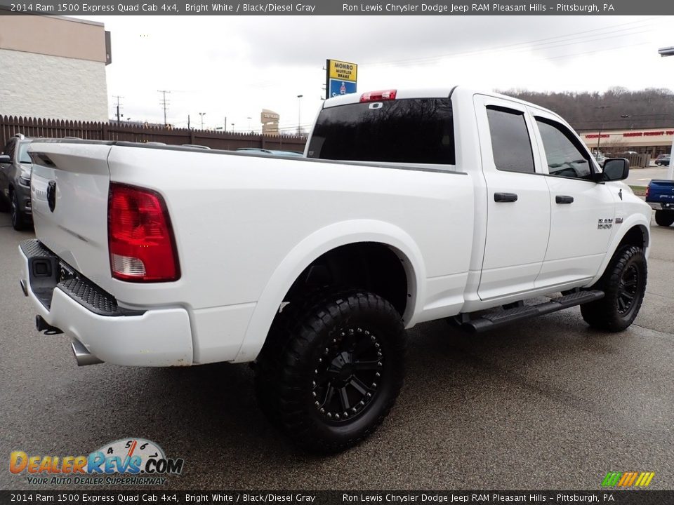 2014 Ram 1500 Express Quad Cab 4x4 Bright White / Black/Diesel Gray Photo #5