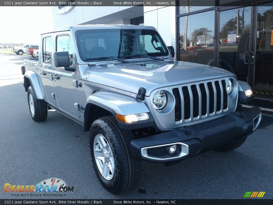 2021 Jeep Gladiator Sport 4x4 Billet Silver Metallic / Black Photo #4