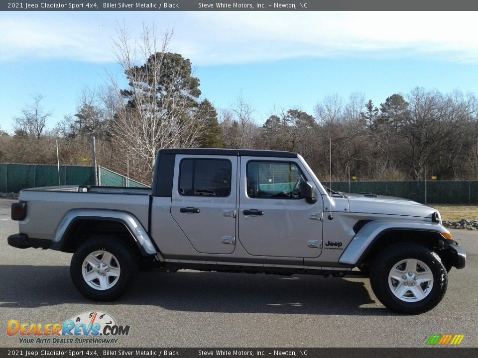 2021 Jeep Gladiator Sport 4x4 Billet Silver Metallic / Black Photo #5