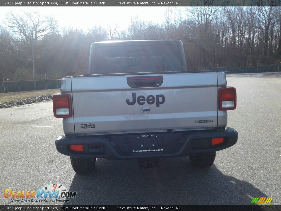 2021 Jeep Gladiator Sport 4x4 Billet Silver Metallic / Black Photo #6