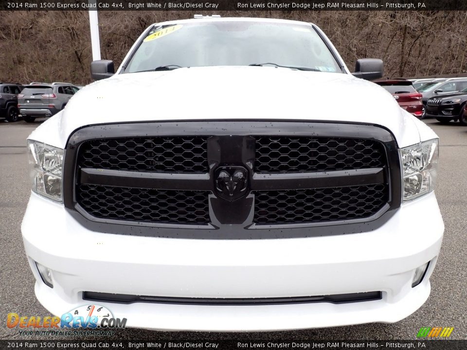 2014 Ram 1500 Express Quad Cab 4x4 Bright White / Black/Diesel Gray Photo #8