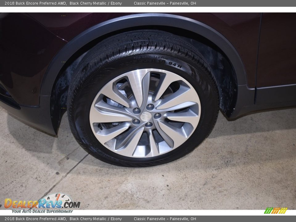 2018 Buick Encore Preferred AWD Black Cherry Metallic / Ebony Photo #5