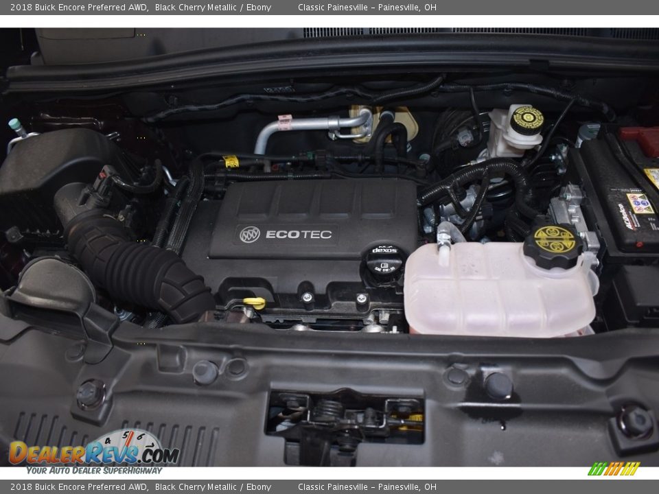 2018 Buick Encore Preferred AWD Black Cherry Metallic / Ebony Photo #6