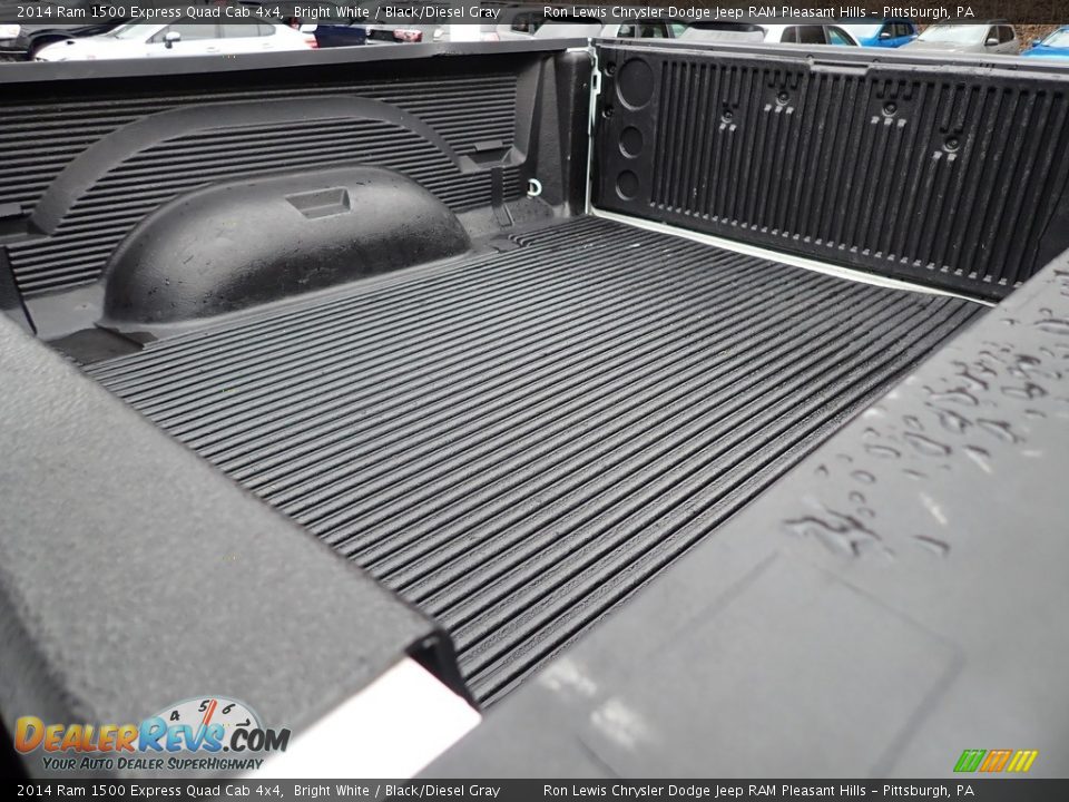 2014 Ram 1500 Express Quad Cab 4x4 Bright White / Black/Diesel Gray Photo #12