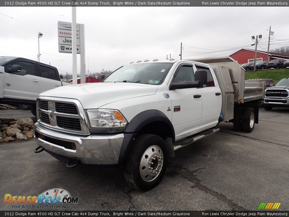 Front 3/4 View of 2012 Dodge Ram 4500 HD SLT Crew Cab 4x4 Dump Truck Photo #1