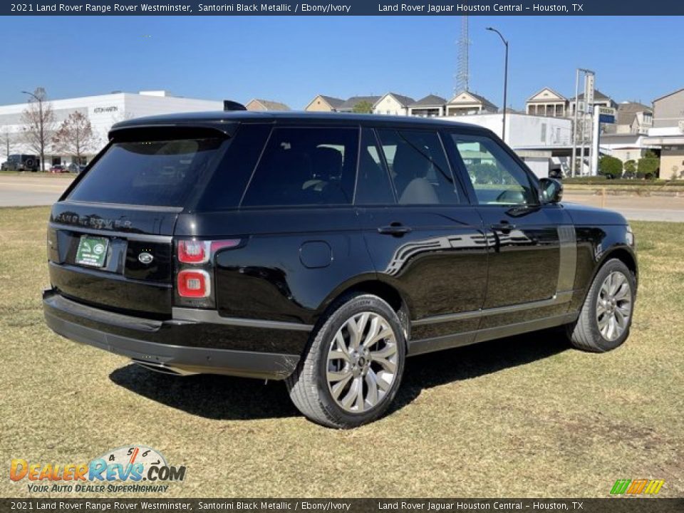 2021 Land Rover Range Rover Westminster Santorini Black Metallic / Ebony/Ivory Photo #3