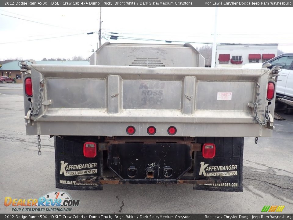 2012 Dodge Ram 4500 HD SLT Crew Cab 4x4 Dump Truck Bright White / Dark Slate/Medium Graystone Photo #5