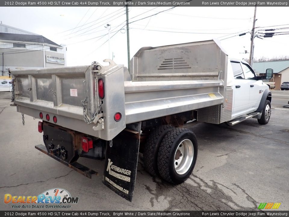 2012 Dodge Ram 4500 HD SLT Crew Cab 4x4 Dump Truck Bright White / Dark Slate/Medium Graystone Photo #6