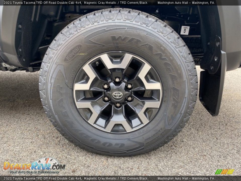 2021 Toyota Tacoma TRD Off Road Double Cab 4x4 Magnetic Gray Metallic / TRD Cement/Black Photo #30