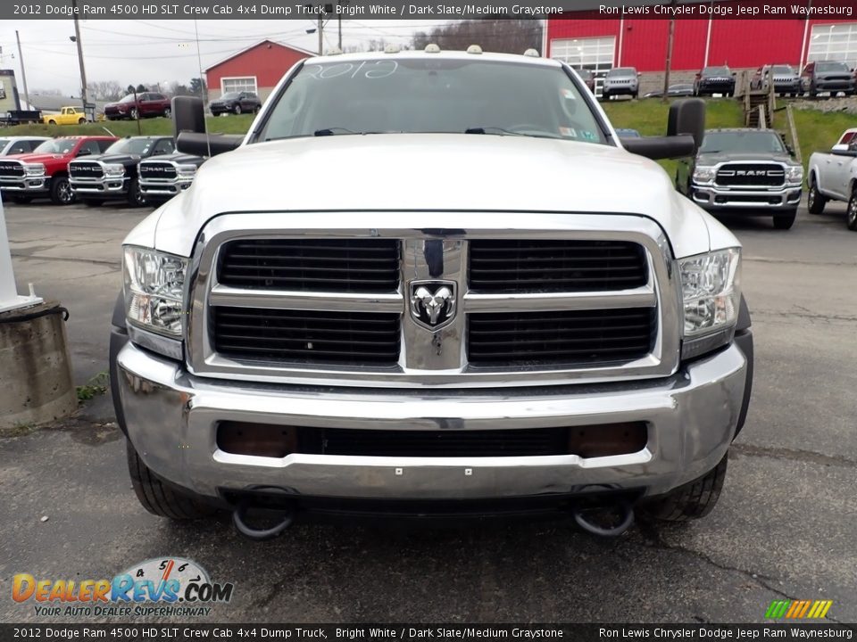 2012 Dodge Ram 4500 HD SLT Crew Cab 4x4 Dump Truck Bright White / Dark Slate/Medium Graystone Photo #8