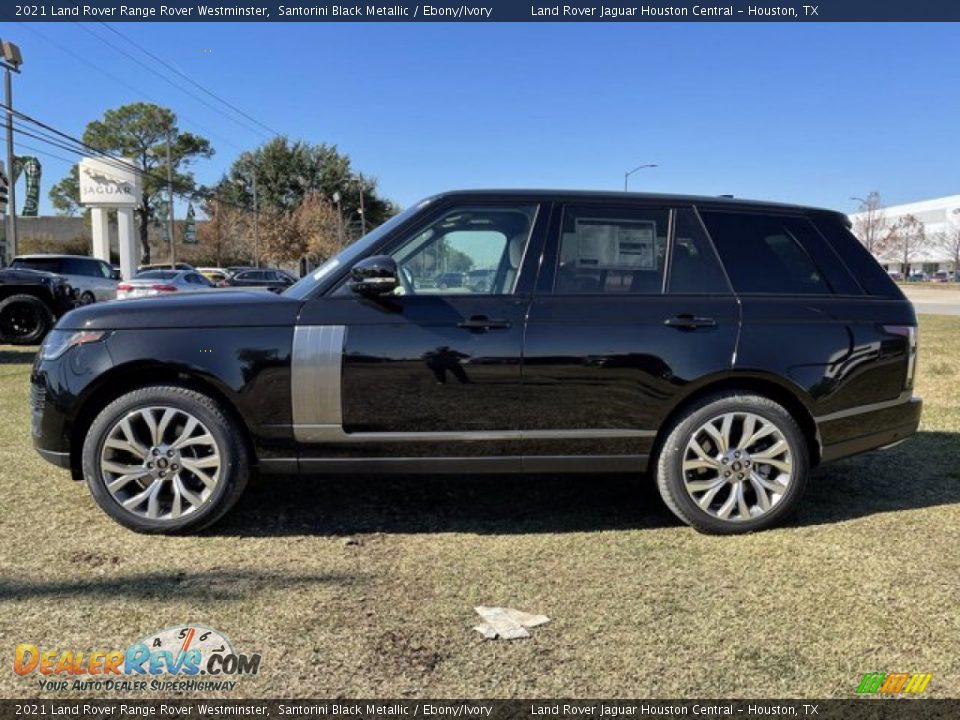 2021 Land Rover Range Rover Westminster Santorini Black Metallic / Ebony/Ivory Photo #7