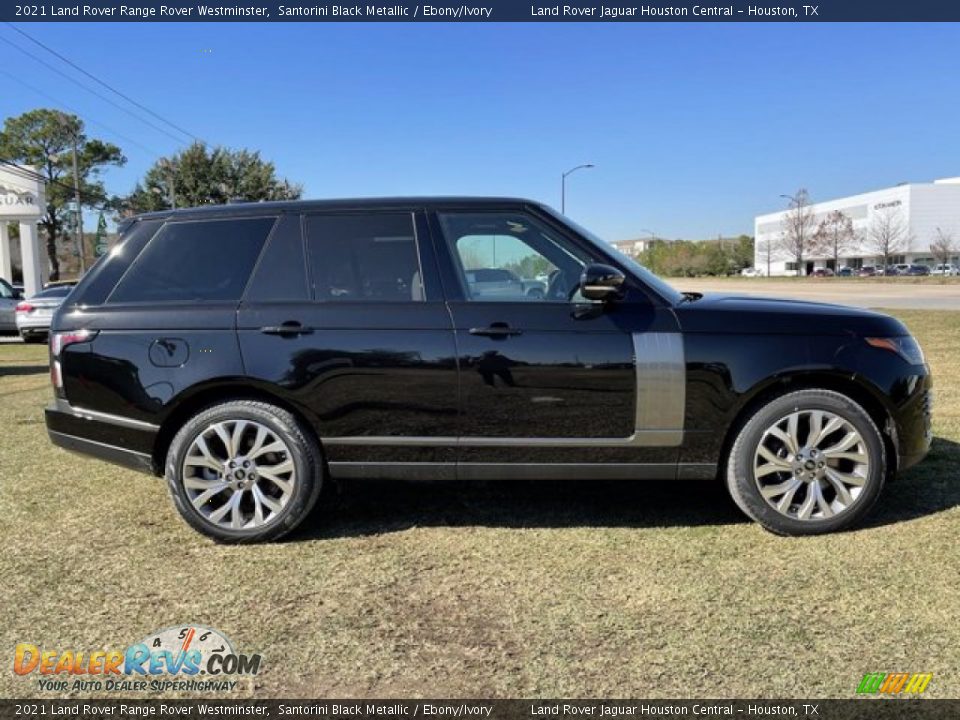 2021 Land Rover Range Rover Westminster Santorini Black Metallic / Ebony/Ivory Photo #8