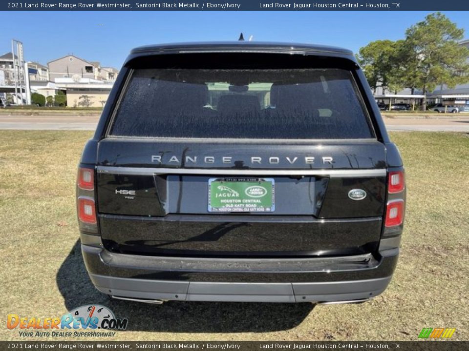 2021 Land Rover Range Rover Westminster Santorini Black Metallic / Ebony/Ivory Photo #9