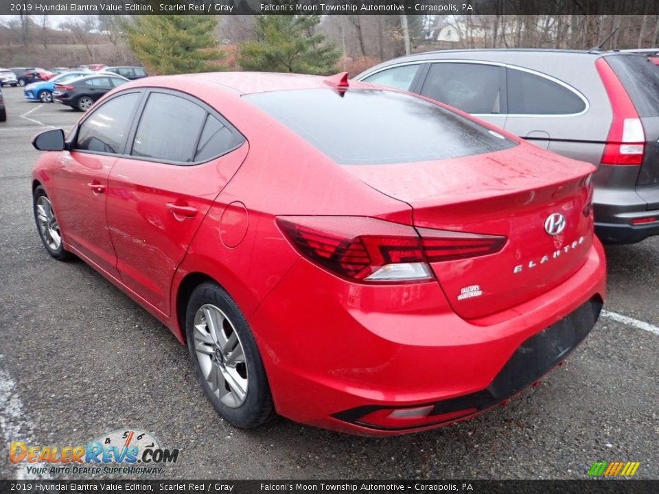 2019 Hyundai Elantra Value Edition Scarlet Red / Gray Photo #2