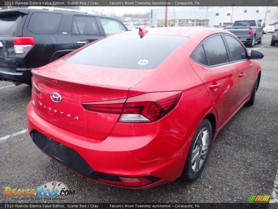 2019 Hyundai Elantra Value Edition Scarlet Red / Gray Photo #4