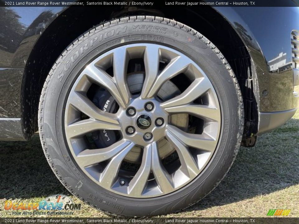 2021 Land Rover Range Rover Westminster Santorini Black Metallic / Ebony/Ivory Photo #12
