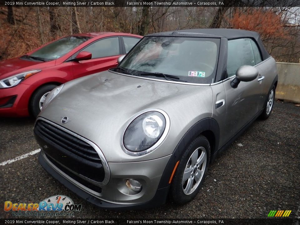 2019 Mini Convertible Cooper Melting Silver / Carbon Black Photo #1