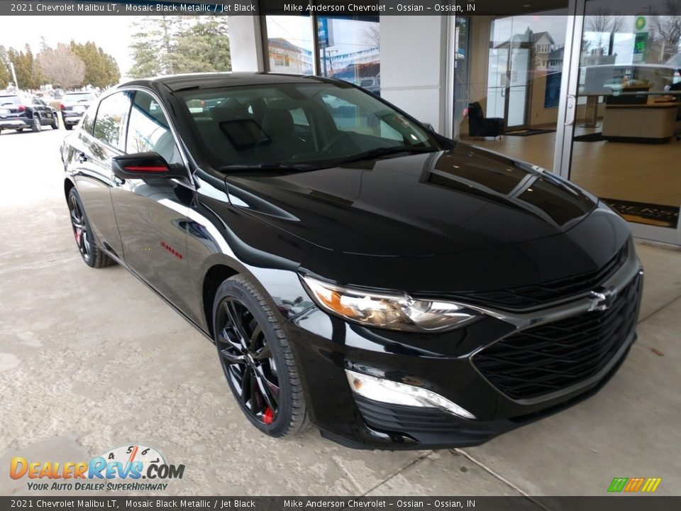 2021 Chevrolet Malibu LT Mosaic Black Metallic / Jet Black Photo #2