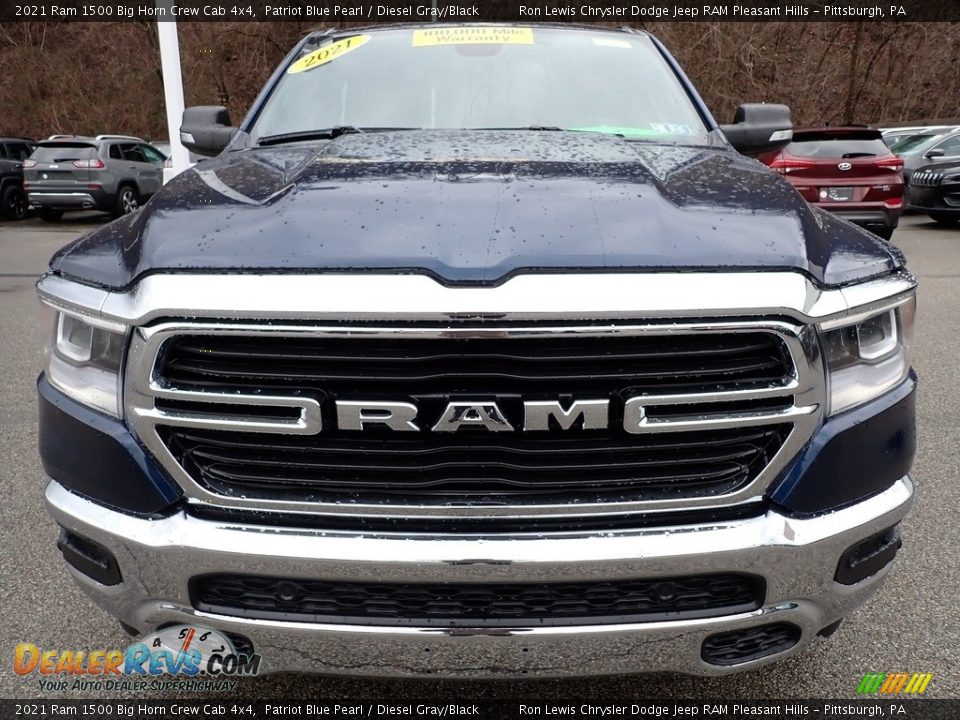 2021 Ram 1500 Big Horn Crew Cab 4x4 Patriot Blue Pearl / Diesel Gray/Black Photo #8
