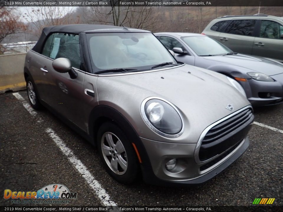 2019 Mini Convertible Cooper Melting Silver / Carbon Black Photo #4