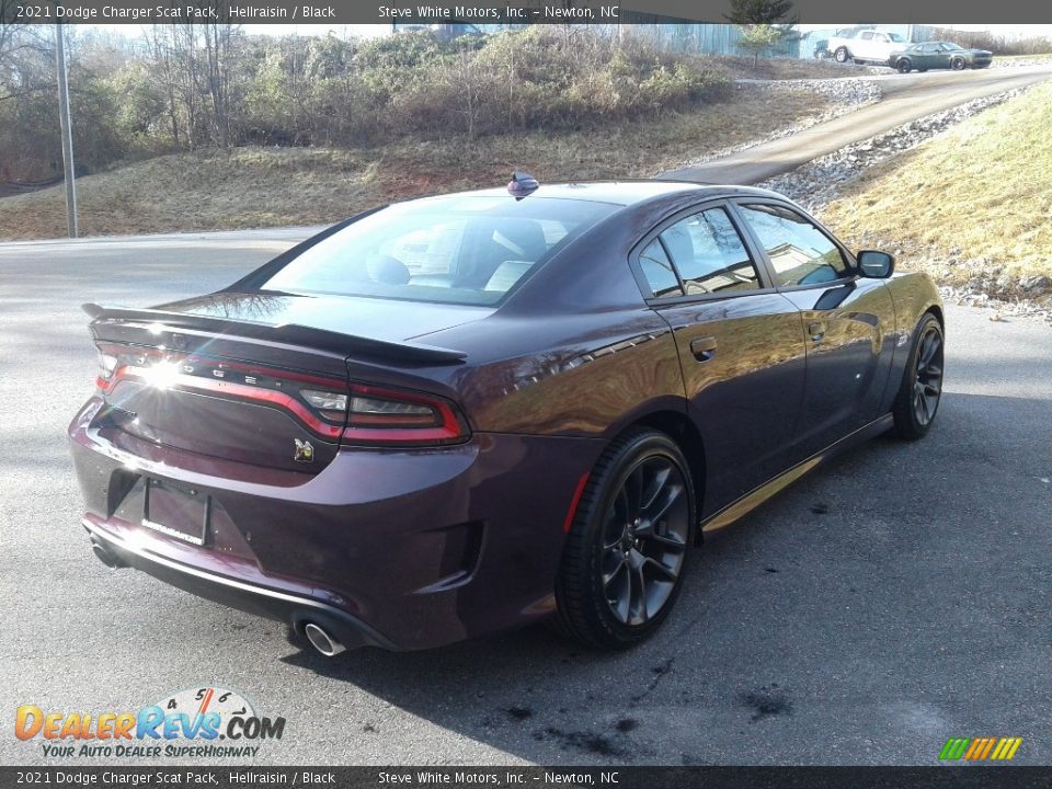 2021 Dodge Charger Scat Pack Hellraisin / Black Photo #8