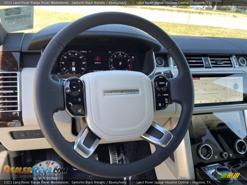 2021 Land Rover Range Rover Westminster Santorini Black Metallic / Ebony/Ivory Photo #20