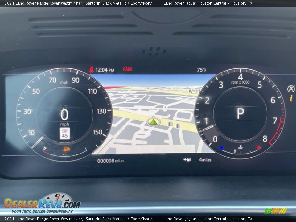 2021 Land Rover Range Rover Westminster Santorini Black Metallic / Ebony/Ivory Photo #21