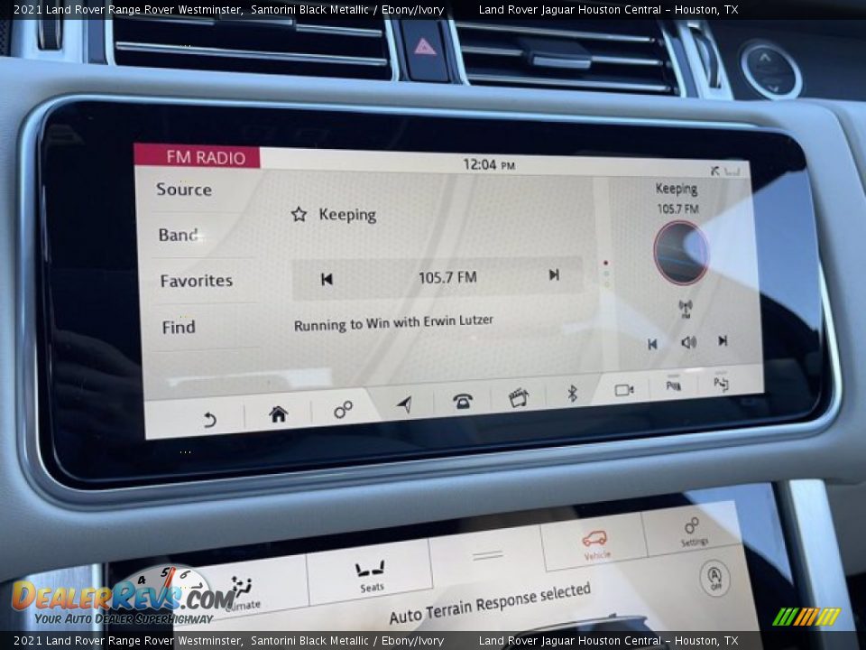 2021 Land Rover Range Rover Westminster Santorini Black Metallic / Ebony/Ivory Photo #25