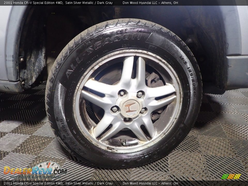 2001 Honda CR-V Special Edition 4WD Satin Silver Metallic / Dark Gray Photo #35