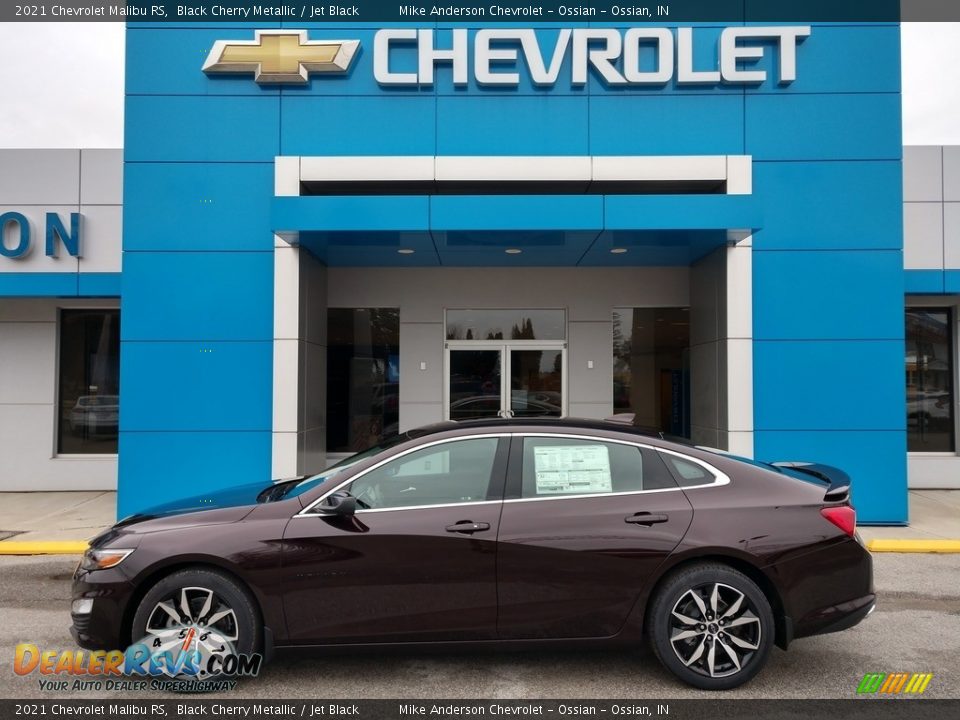 2021 Chevrolet Malibu RS Black Cherry Metallic / Jet Black Photo #1