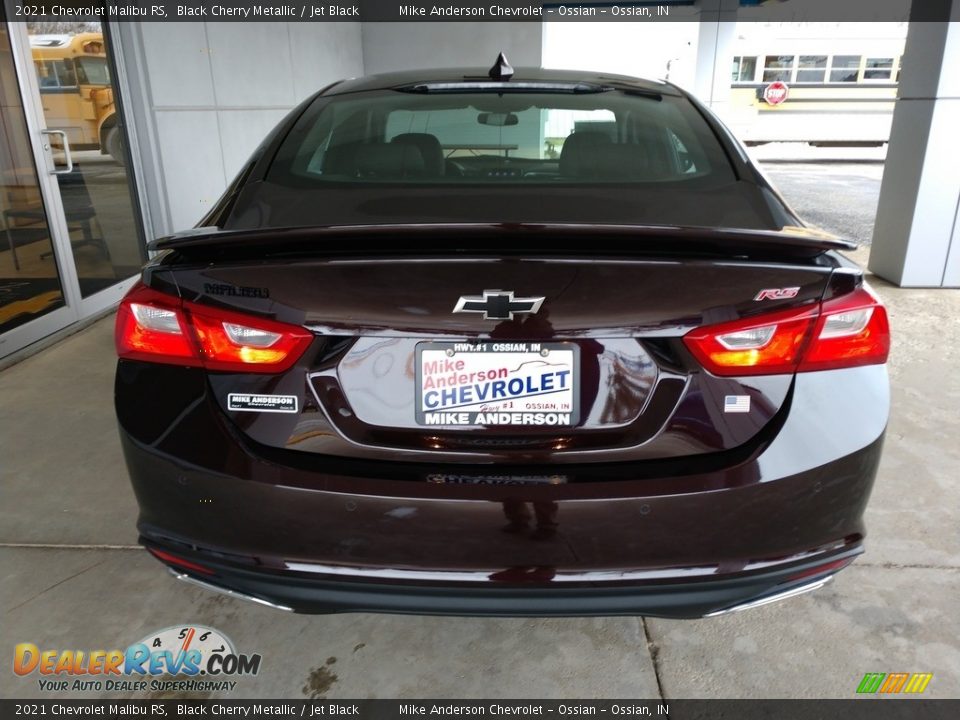 2021 Chevrolet Malibu RS Black Cherry Metallic / Jet Black Photo #5