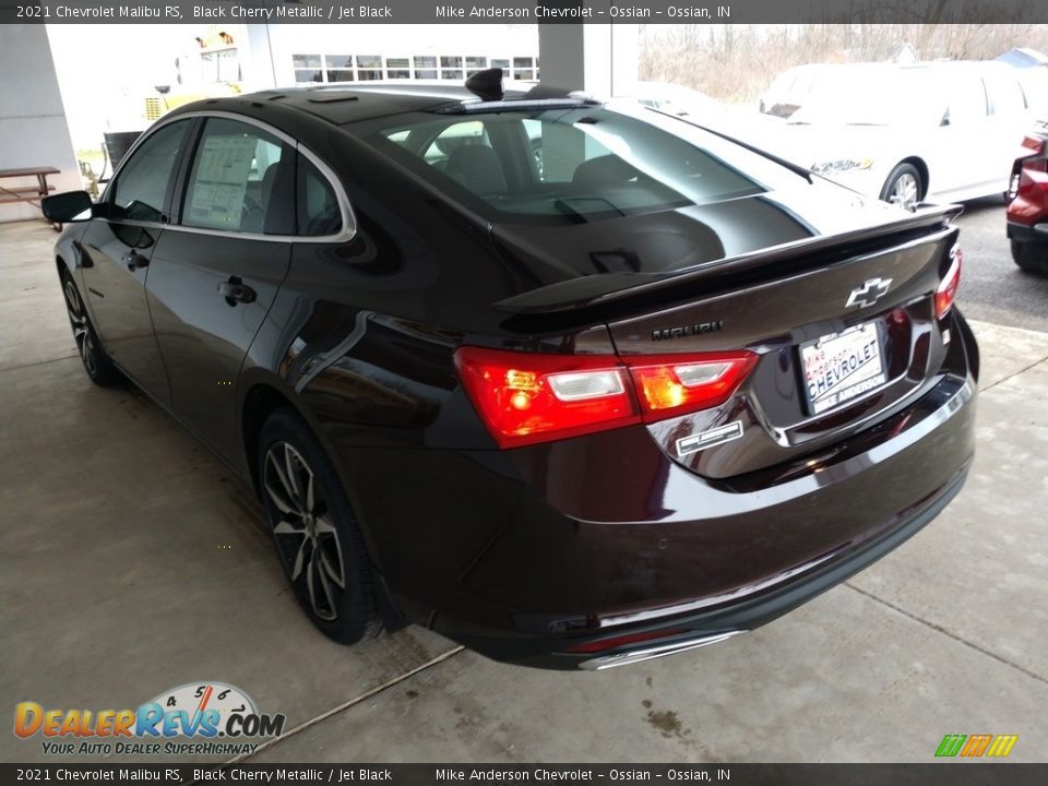 2021 Chevrolet Malibu RS Black Cherry Metallic / Jet Black Photo #7