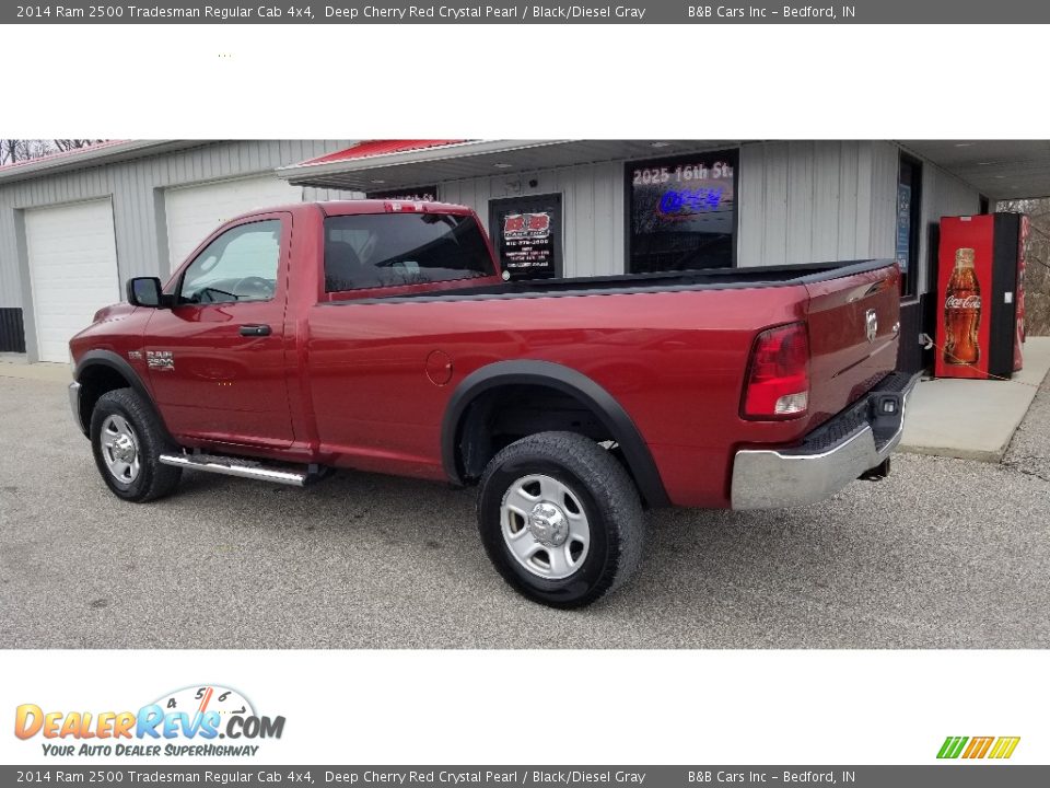 2014 Ram 2500 Tradesman Regular Cab 4x4 Deep Cherry Red Crystal Pearl / Black/Diesel Gray Photo #3