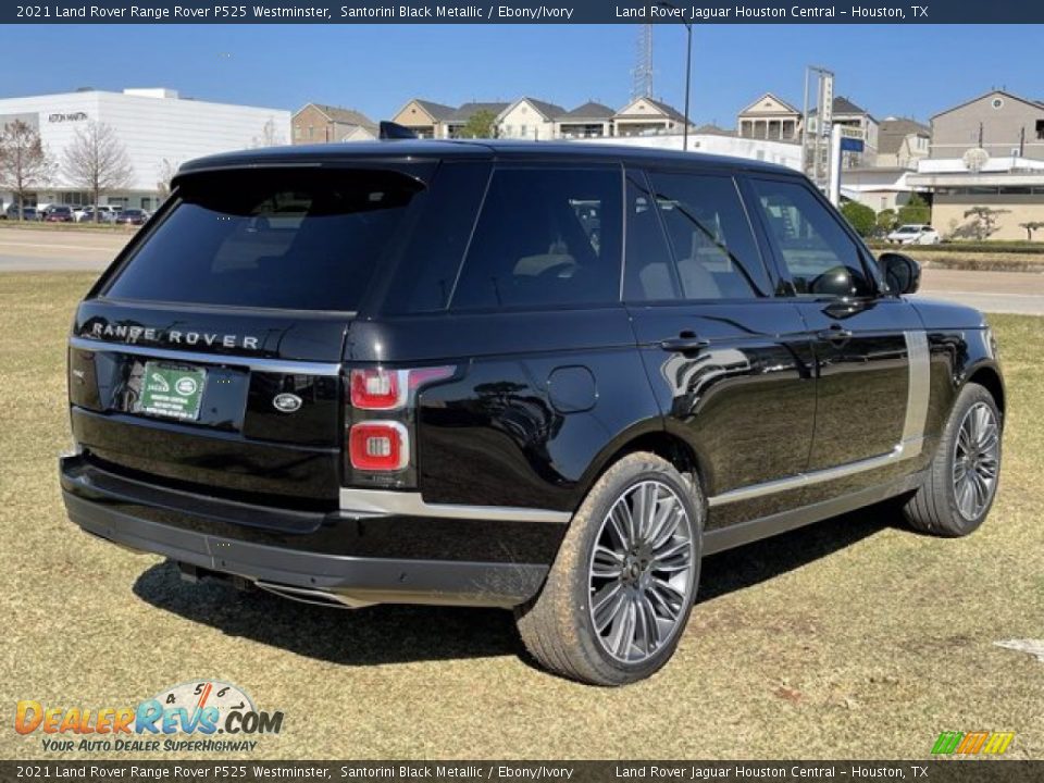 2021 Land Rover Range Rover P525 Westminster Santorini Black Metallic / Ebony/Ivory Photo #3