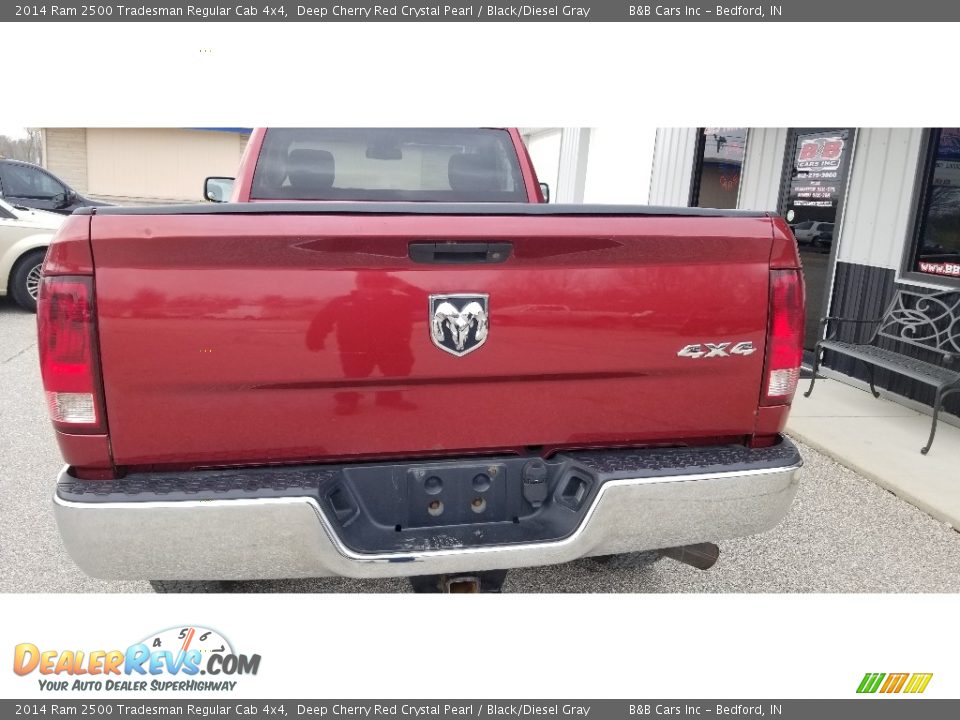 2014 Ram 2500 Tradesman Regular Cab 4x4 Deep Cherry Red Crystal Pearl / Black/Diesel Gray Photo #4