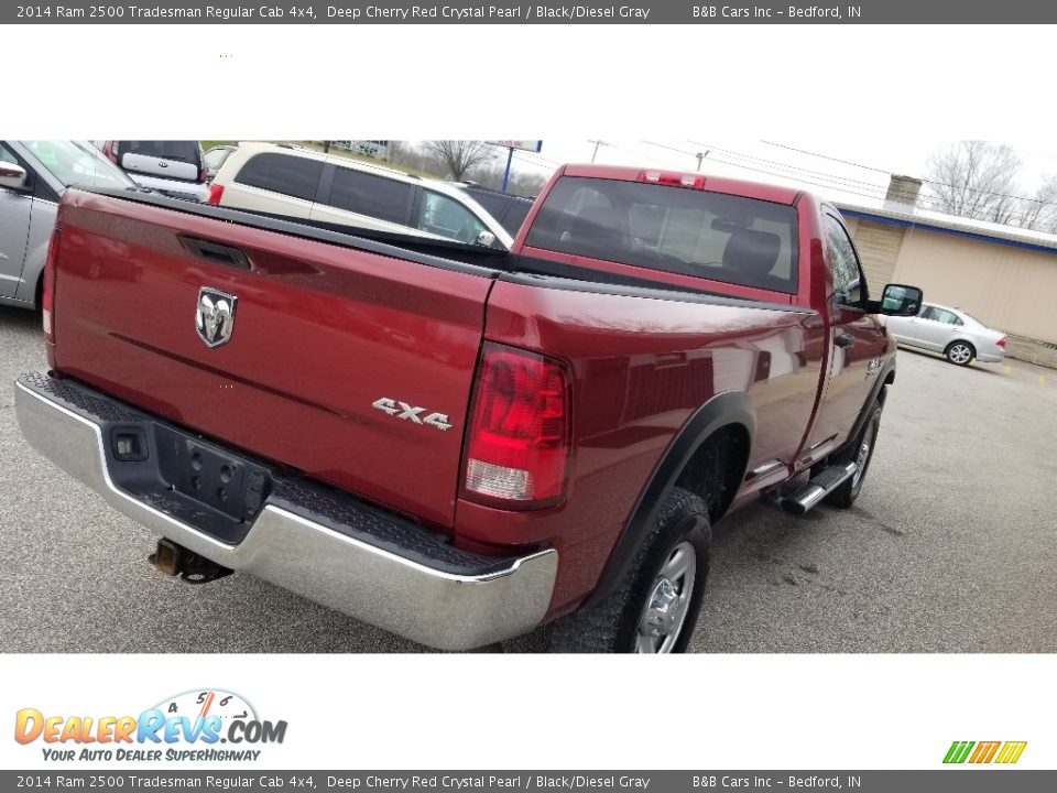 2014 Ram 2500 Tradesman Regular Cab 4x4 Deep Cherry Red Crystal Pearl / Black/Diesel Gray Photo #5