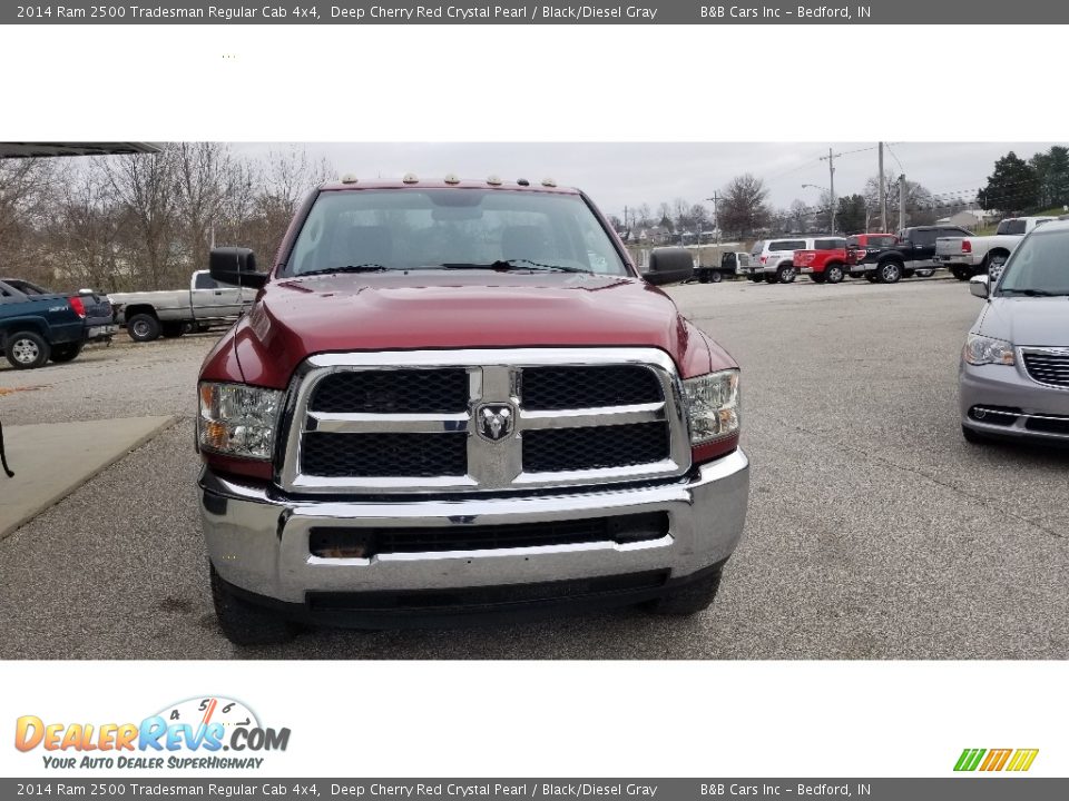 2014 Ram 2500 Tradesman Regular Cab 4x4 Deep Cherry Red Crystal Pearl / Black/Diesel Gray Photo #7